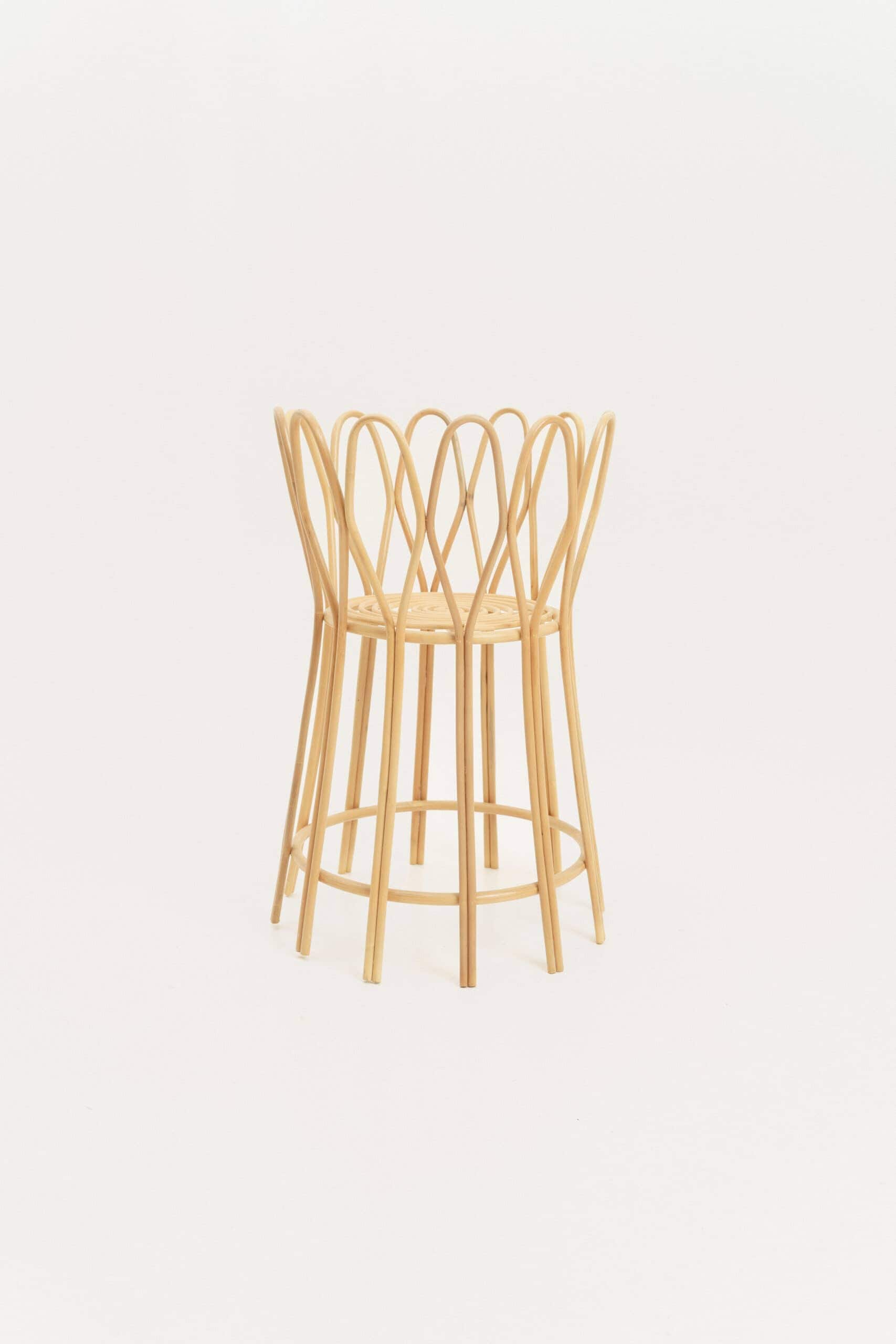 rattan plant table