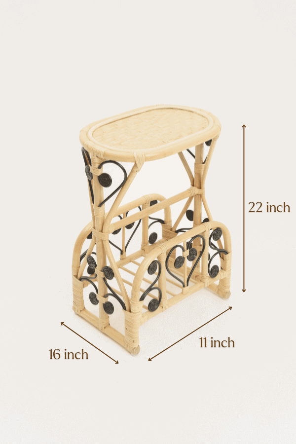 rattan coffee table